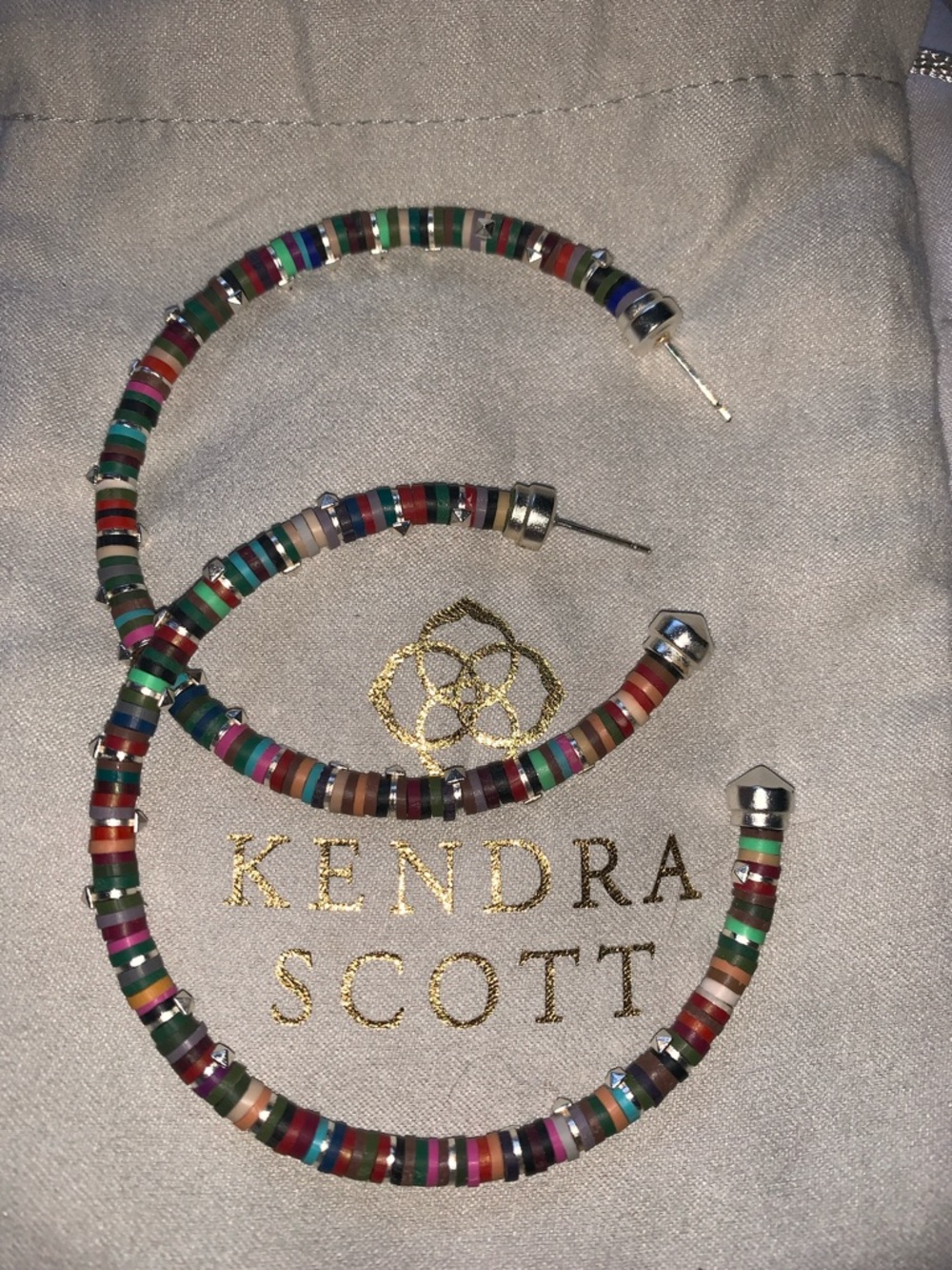 Kendra Scott Reece Multicolor Disc Hoop Earrings
